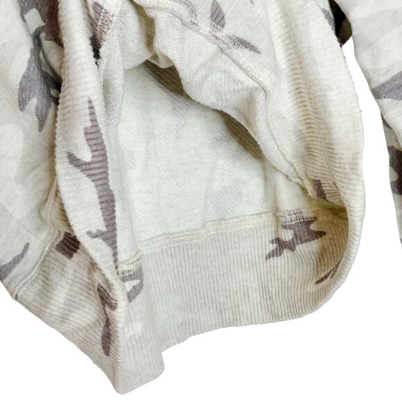 Rails Ramona Stone Camo Grey White Pullover Soft Sweatshirt Size Medium Womens - Picture 6 of 13